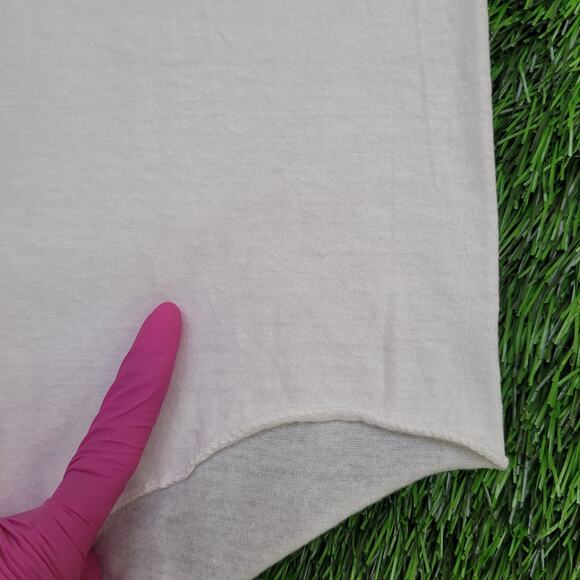 Vintage 80s Hyatt Henley Shirt Small 18x25 Two-Tone Crop USA - Picture 3 of 16